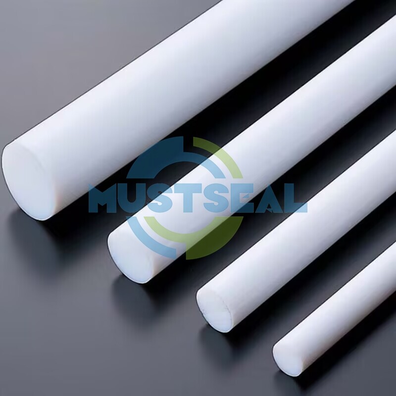 PTFE Rod 100% Virgin Chemical Corrosion Resistance -180~+260℃ Temperature Range for Industrial Pressing Extrusion and Die Molding Applications