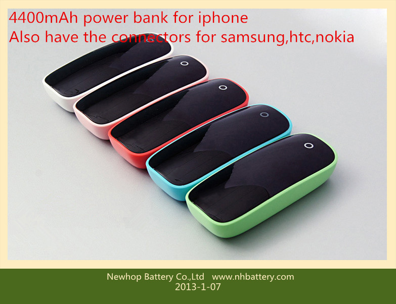 4400mAh Power Bank High-Capacity External Battery for iPhone Samsung HTC Nokia Mobile Phones Emergency Charging Backup