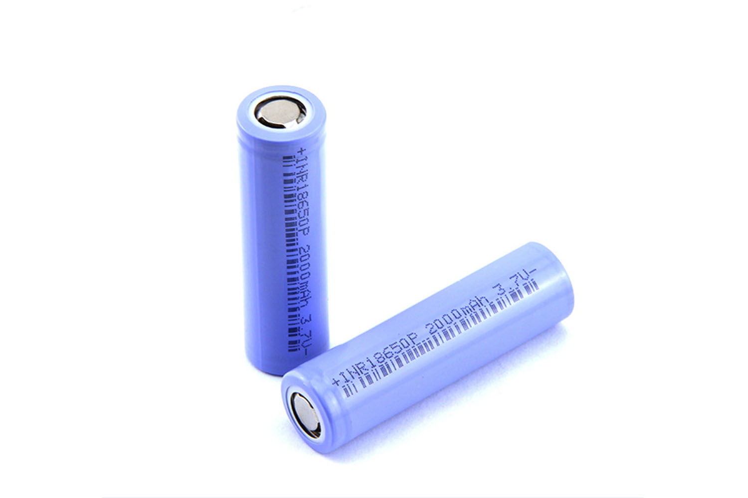 18650 Battery 2000mAh 3.7V Rechargeable Lithium Cell for Solar Power Systems and Electronic Devices