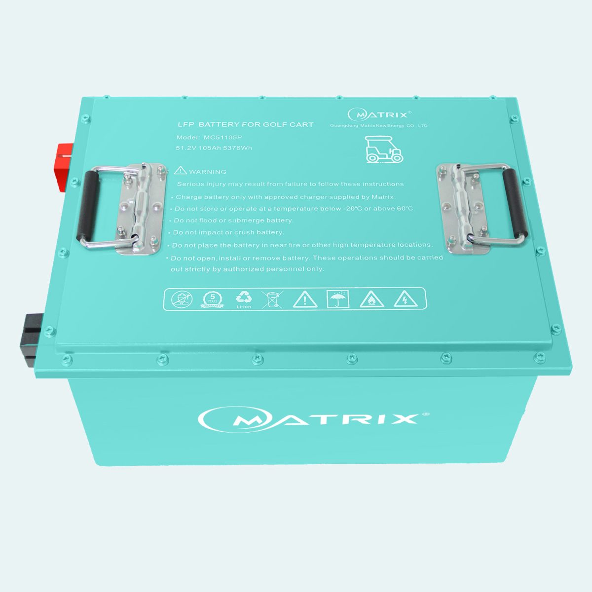 Matrix LiFePO4 48V 105Ah Lithium Iron Phosphate Golf Cart Battery High Performance Zero Maintenance Power Solution for Golf Carts