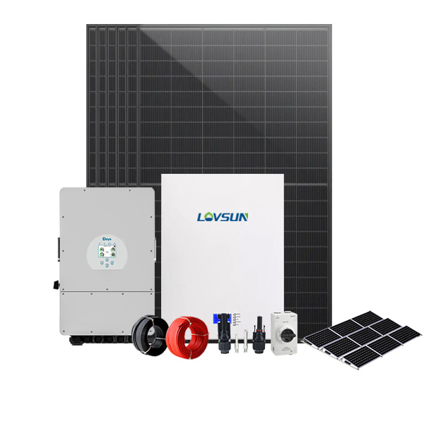 EU Standard 5~30kW Hybrid Solar Energy System Kit High-Efficiency Off-Grid/Grid-Tied Solar Power System for Residential and Commercial Use Lovsun Energy