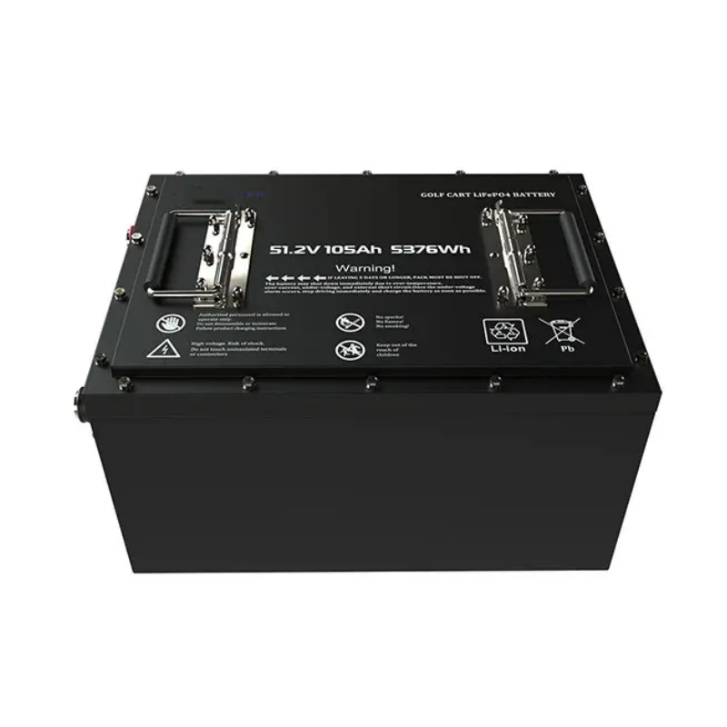 51.2V/48V 105Ah LiFePO4 Battery High Safety Long Cycle Life for Golf Carts Sightseeing Vehicles Patrol Cars iBornPower