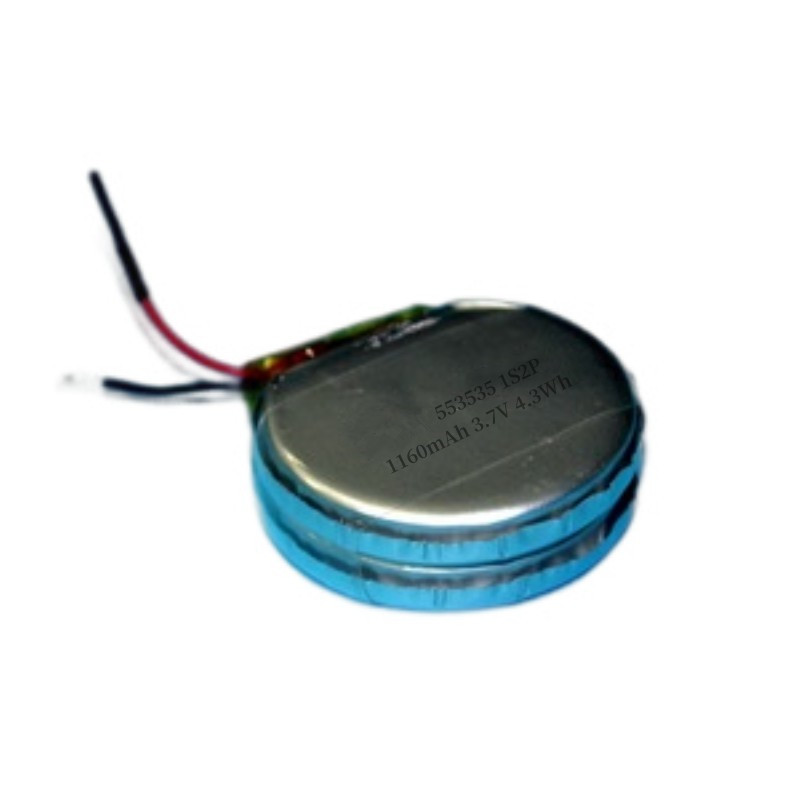 Small Round Lipo Battery 3.7V 1160mAh High Safety Real Capacity IoT Devices iBornPower