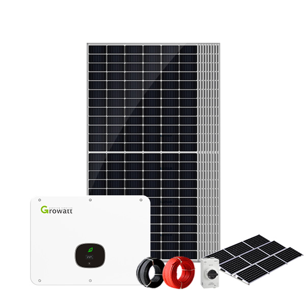 On Grid Solar Energy System Kit 5~30kW High Efficiency Low Light Performance MBB Cell Technology IP68 Junction Box Aluminum Frame Class A Grade for Residential and Commercial Application Lovsun Energy