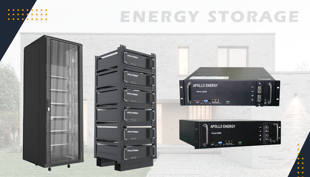 48V 100Ah LiFePO4 Battery Pack High-Performance Solar Energy Storage System for Off-Grid Power Solutions Apollo Energy