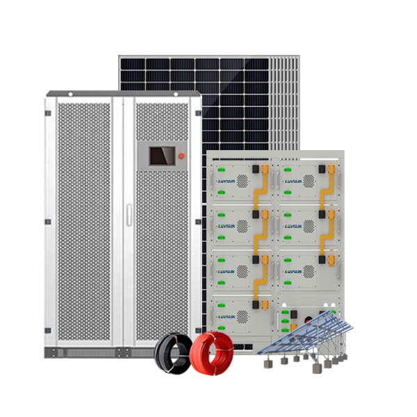 Complete 50~500kW Hybrid Solar Energy System 30kw 50kw 100kw 150kw 250kw 500kw Commercial Off-Grid On-Grid Solar Power System with Lifepo4 Battery Megarevo