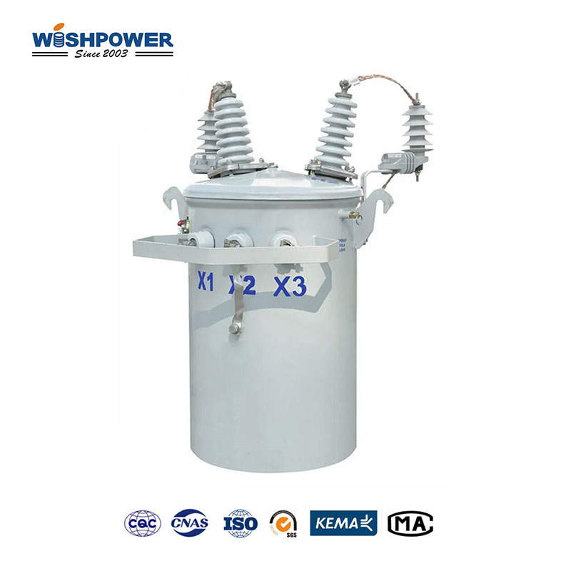 15 kV Pole Mounted Transformer 13200V Primary Voltage Distribution Power System WISHPOWER