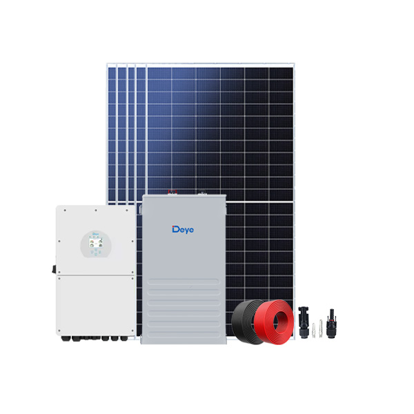 5~12kW Hybrid Solar System with 5.12kWh 7.68kWh 10.24kWh Battery Storage for Residential and Commercial Off-Grid On-Grid Applications Lovsun Solar