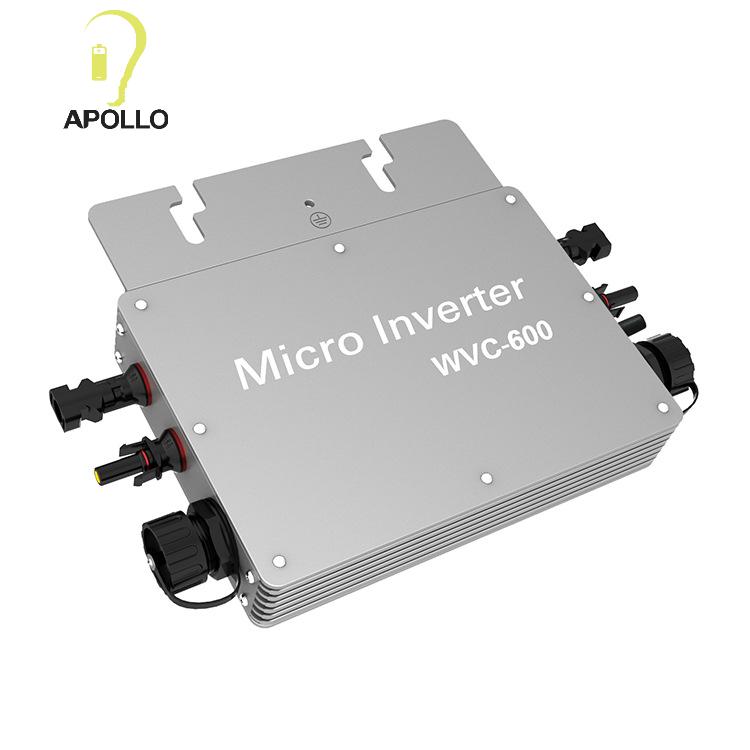 Micro Inverter 600W Solar Inverter with WiFi Single-Phase Output for PV Systems Apollo Energy