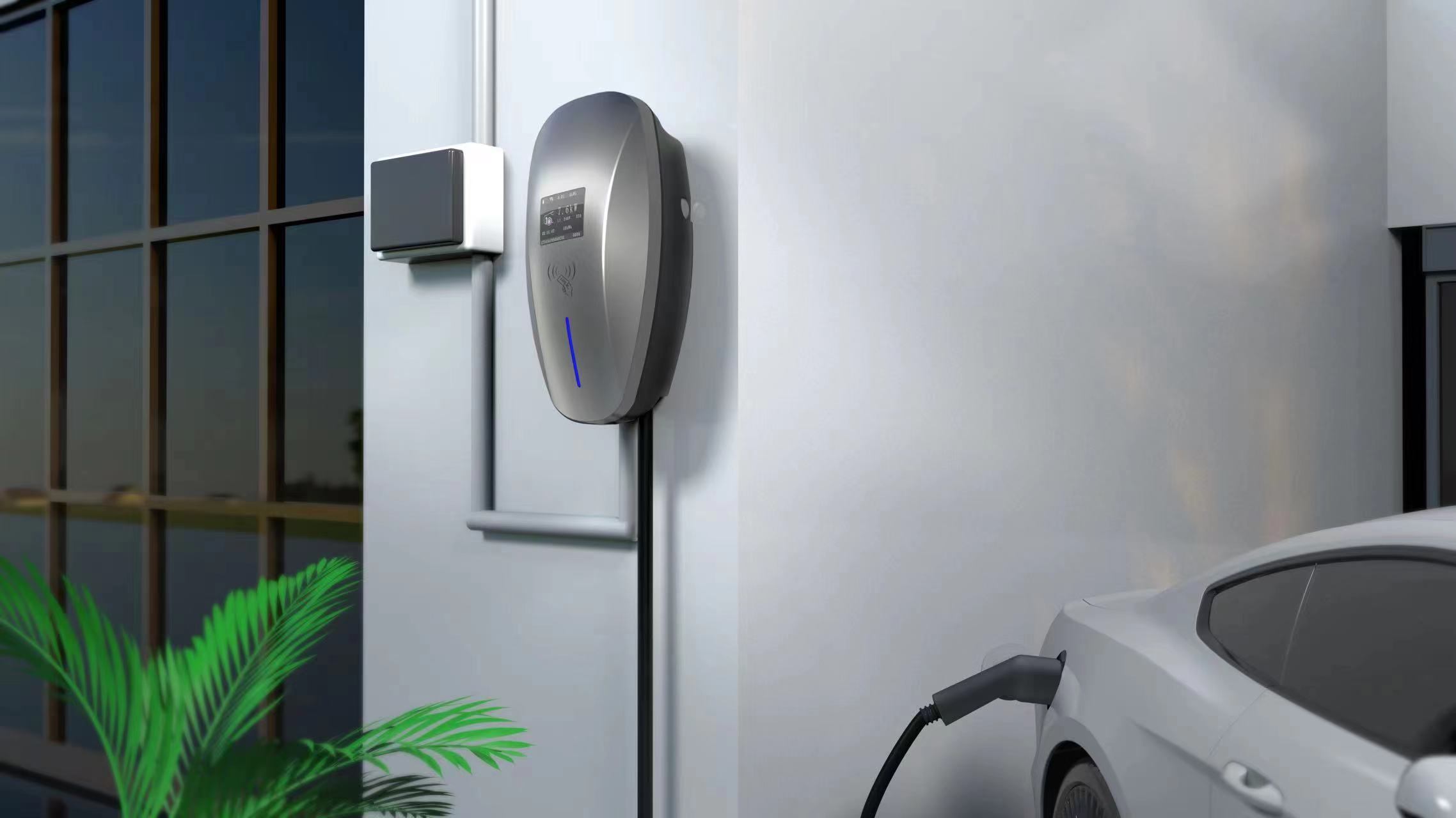 EV Charger 7kW 11kW 22kW Wallbox Fast Electric Car Charging Station with APP TUV Certified IP65 Waterproof OCPP 1.6J Shenzhen Apollo Energy