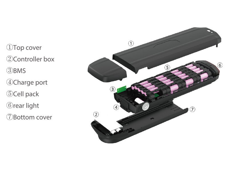 E BIKE BATTERY RANGE CE60 18650 Li-ion Battery with Canbus BMS for Long Range E-Bikes