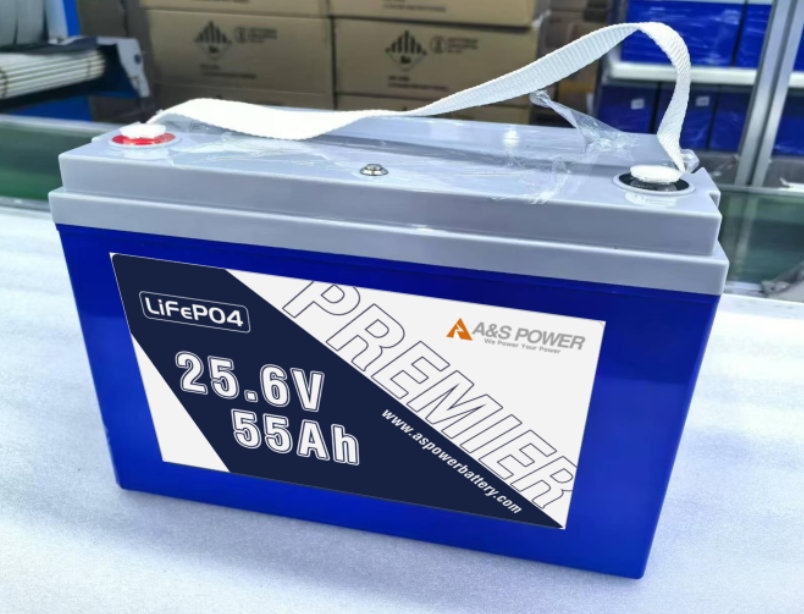 A&S 25.6V 55Ah LiFePO4 Battery with Intelligent BMS for Energy Storage Systems