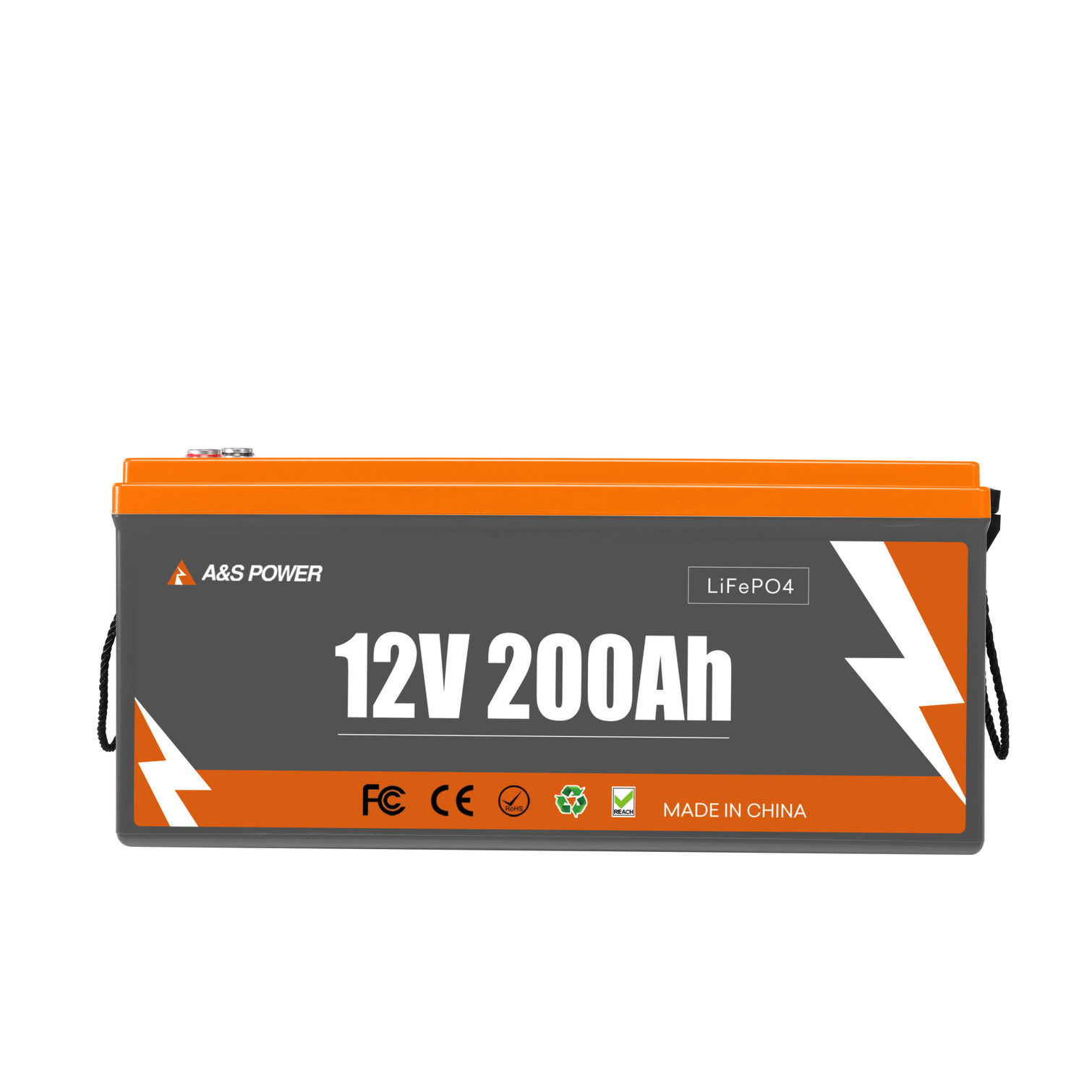 A&S 12.8V 200Ah LiFePO4 Battery High-Capacity Long-Life Smart BMS for Energy Storage and Solar Power Systems