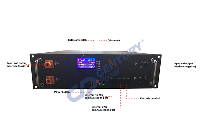 48V Series High-Capacity Off-Grid Energy Storage System for Household and Commercial Backup Power