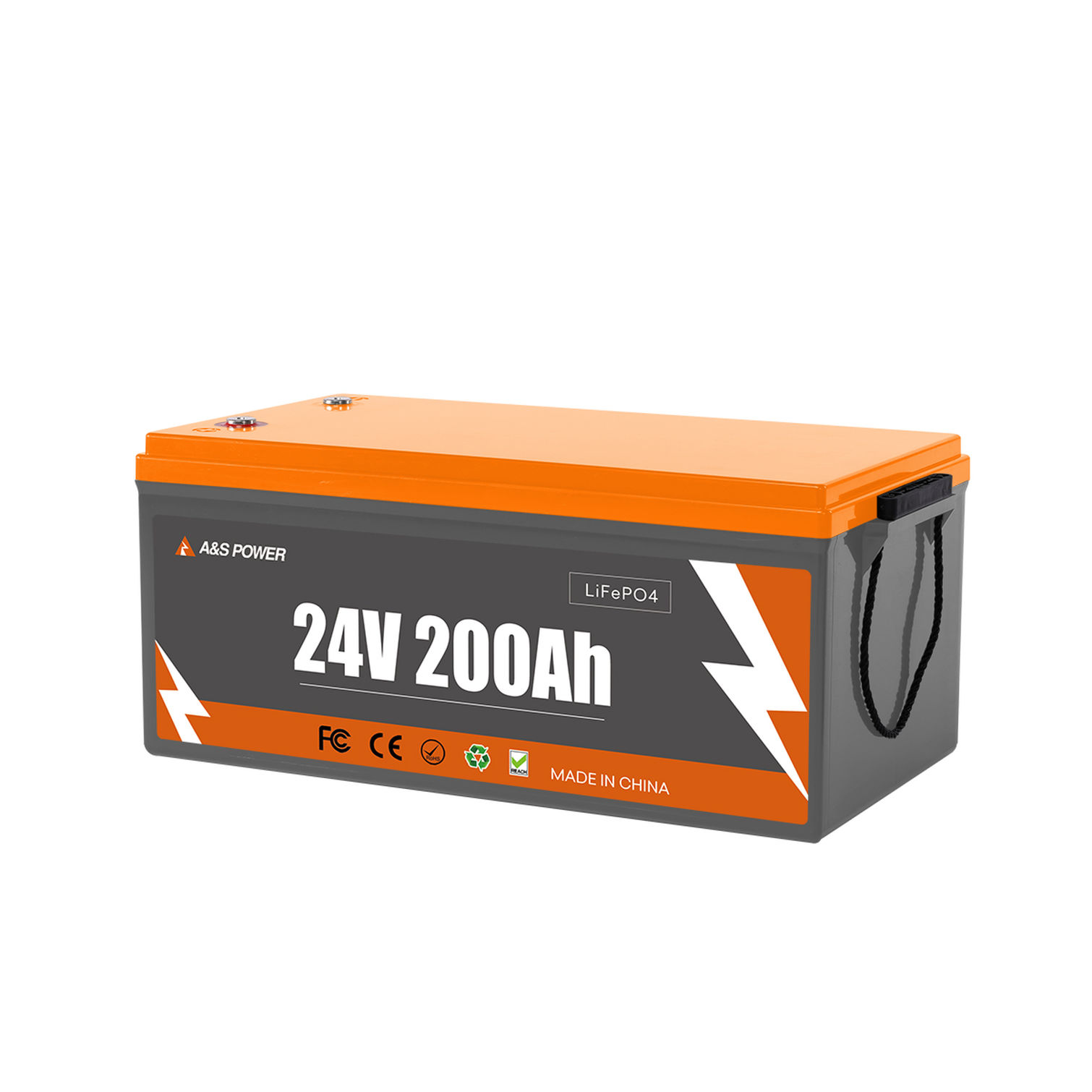 A&S 25.6V 200AH Smart Lithium Battery Pack with Active Current Balancing and Bluetooth for Energy Storage Systems