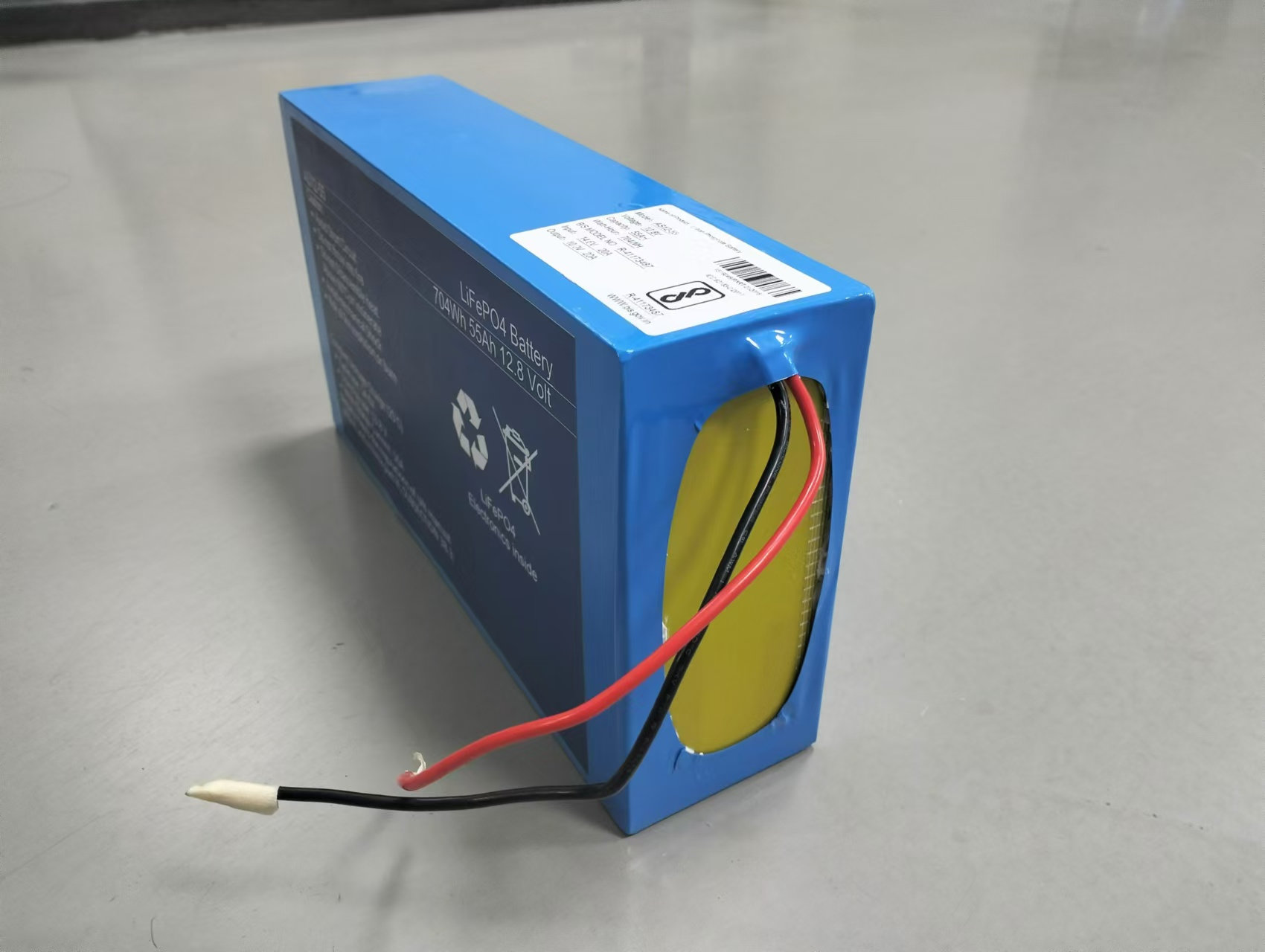 A&S 12.8V 55Ah LiFePO4 Battery Smart BMS with Bluetooth GPS Remote for Energy Storage Systems
