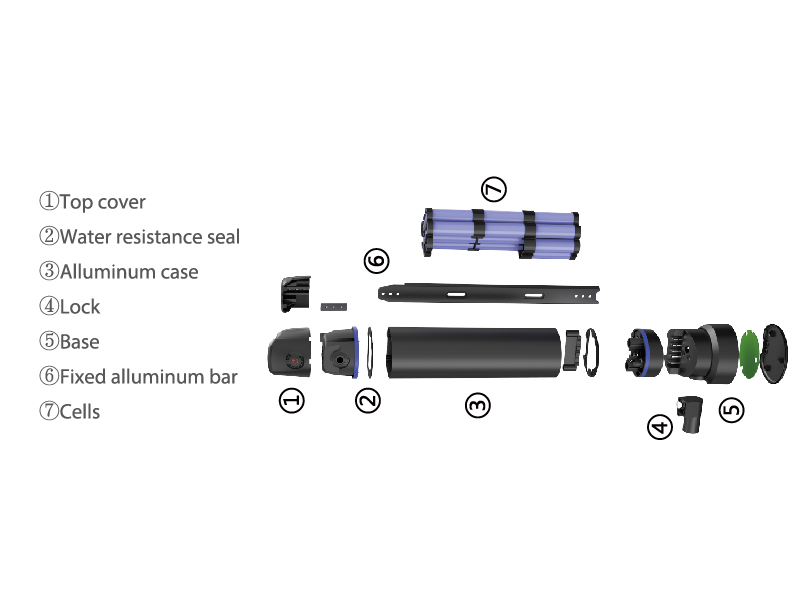 E BIKE BATTERY RANGE H18 36V 48V High-Capacity Lithium-ion Battery Pack for E-Bikes E-Scooters