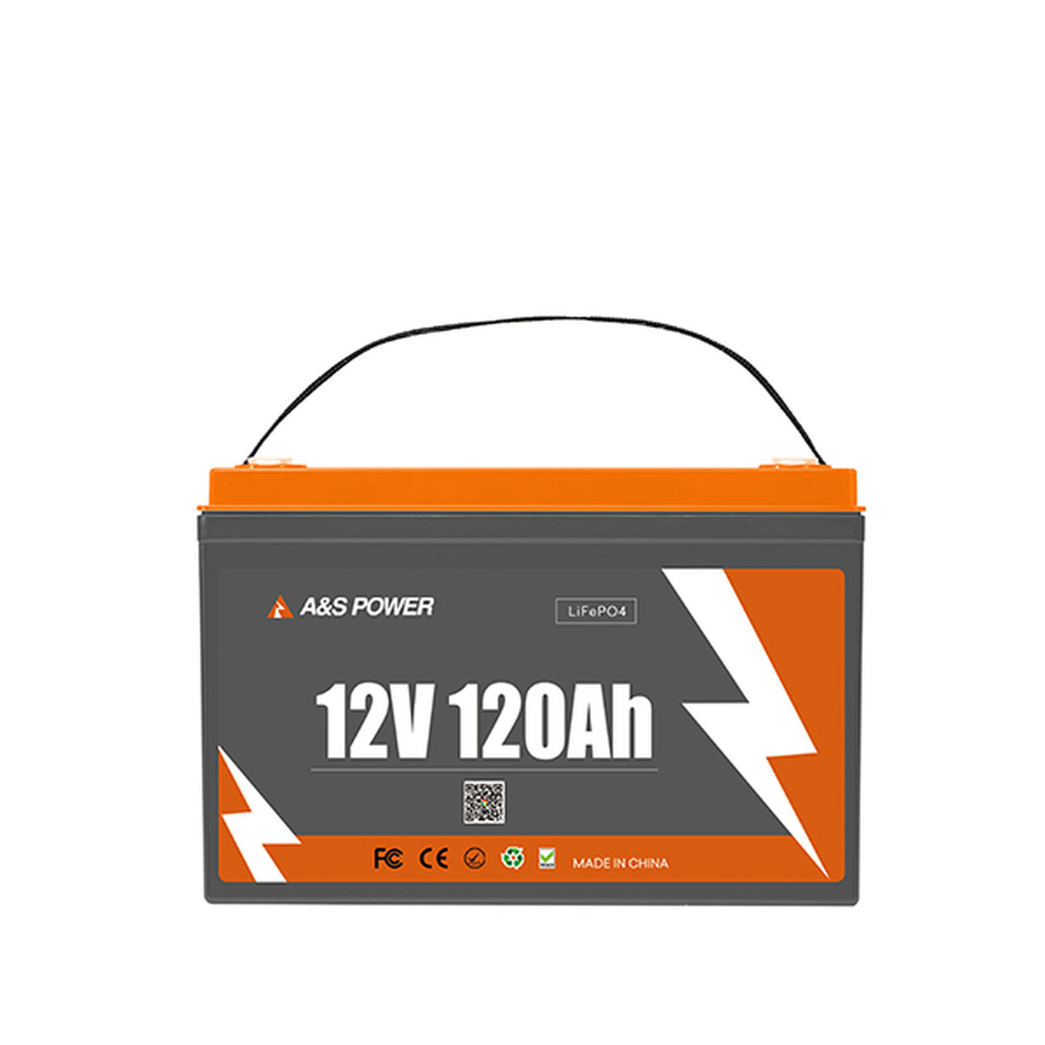 A&S 12.8V 120Ah LiFePO4 Battery Smart BMS Long Life 4000 Cycles Energy Storage System