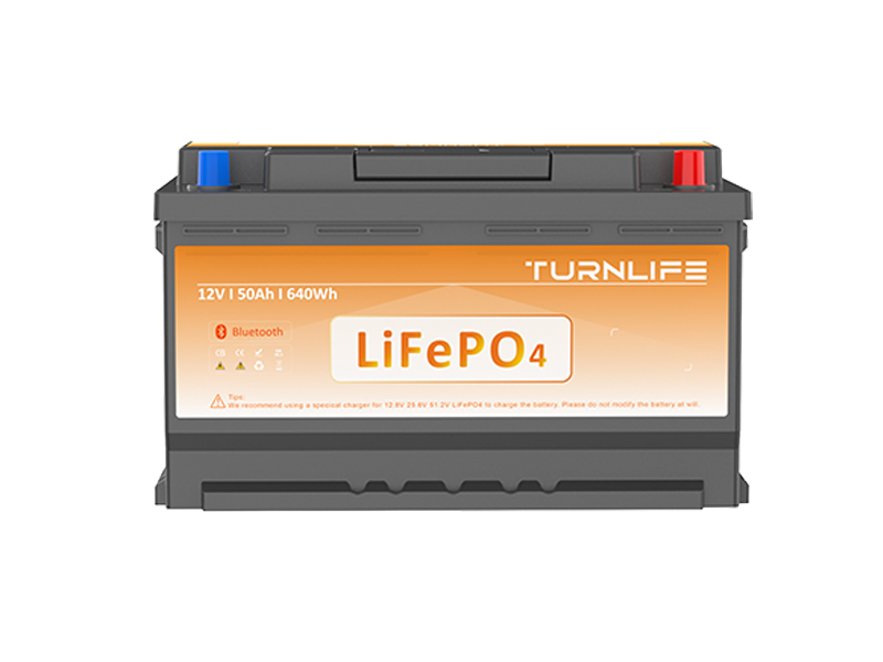 QDDY1254 50Ah 12.8V LiFePO4 Battery 640Wh High-Efficiency Energy Storage for Solar Power Systems