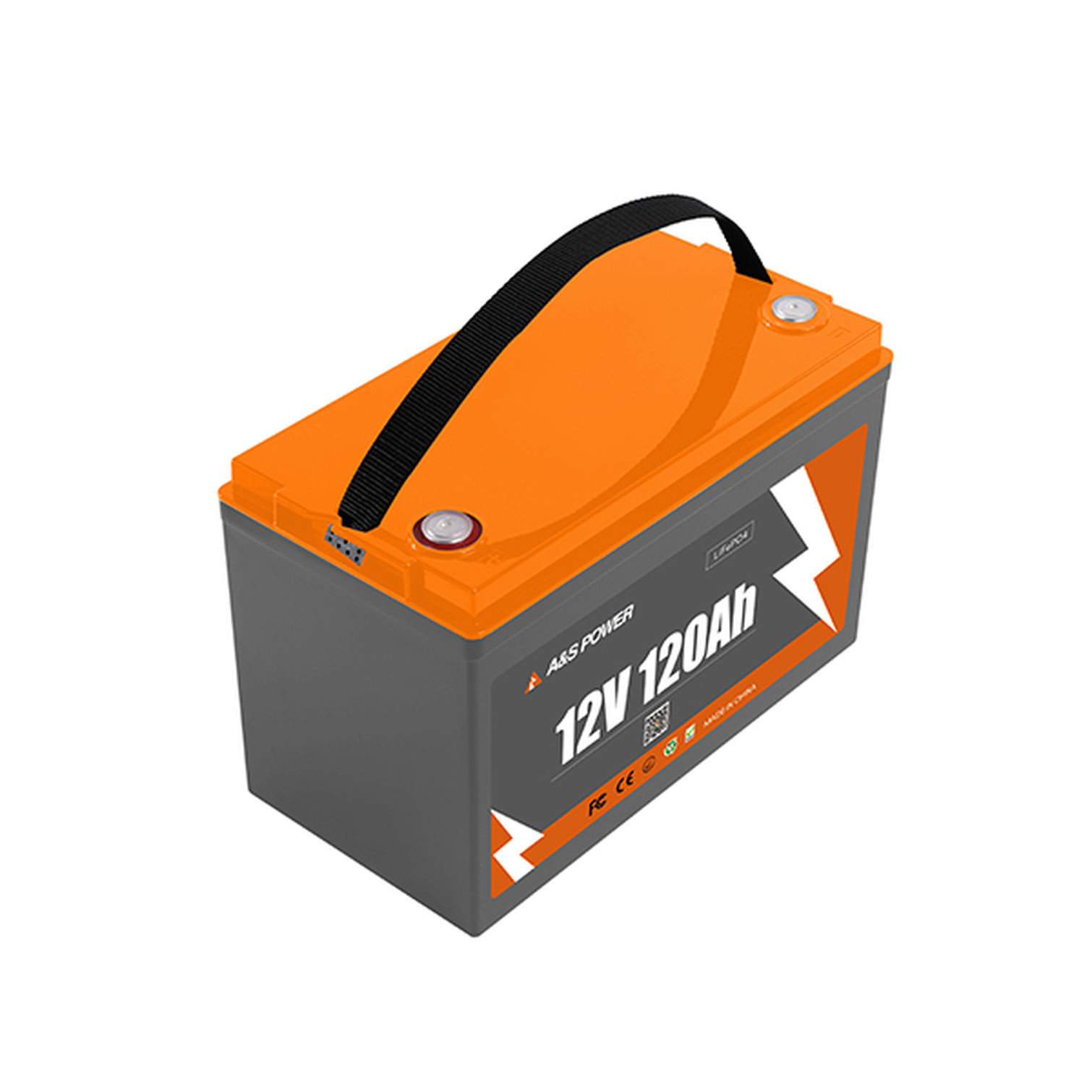 A&S 12.8V 120Ah LiFePO4 Battery Smart BMS Long Life 4000 Cycles Energy Storage System