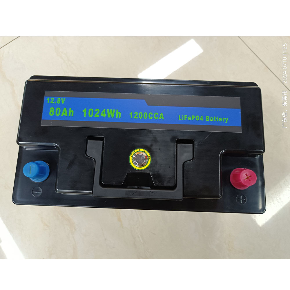 A&S 12.8V 80Ah LiFePO4 Car Starting Battery with Intelligent BMS for Automotive Applications