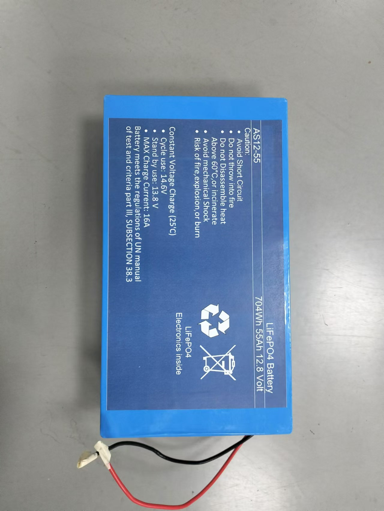 A&S 12.8V 55Ah LiFePO4 Battery Smart BMS with Bluetooth GPS Remote for Energy Storage Systems