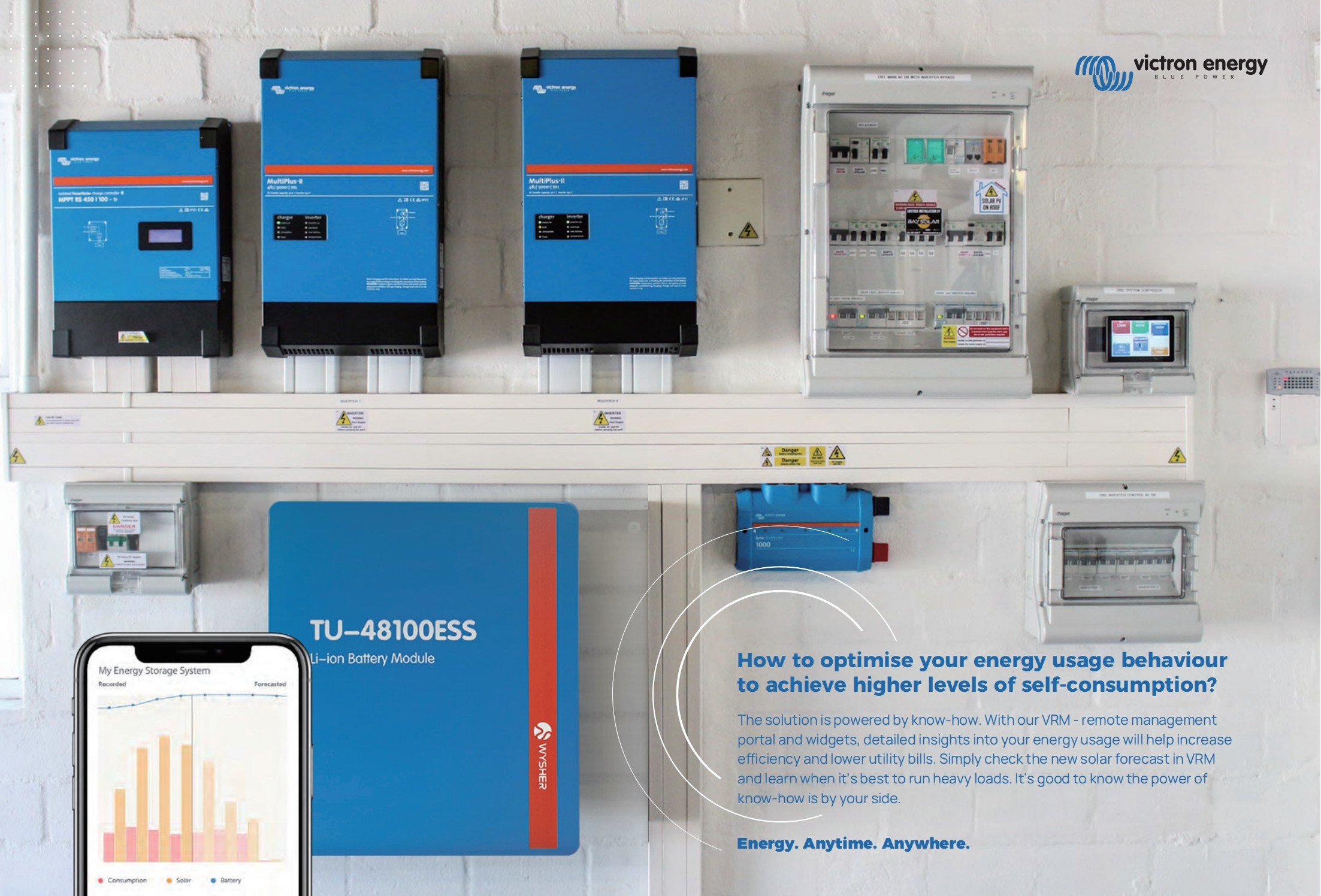 Three Phase Energy Storage Inverter Unbalanced Load Support Natural Heat Dissipation 2 MPPT 4 String Input 26A Max Grid-tied Off-grid UPS System
