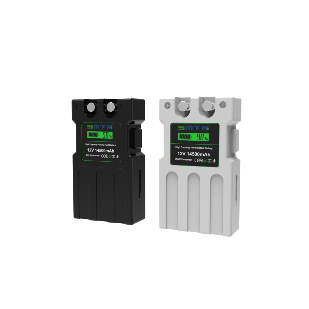 12V 14500mAh Li-ion Battery for Electric Reels Long Cycle Life with IP65 Waterproof for Saltwater & Deep Drop Fishing Reels