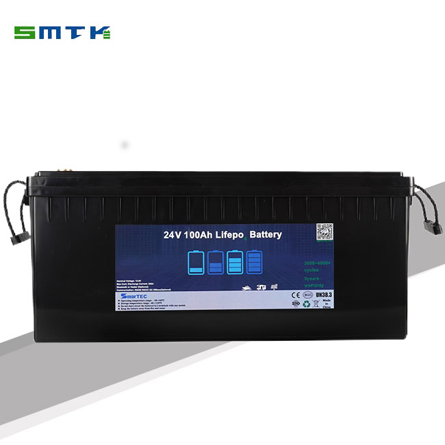 24V 100AH RV Battery High Energy Density Long Cycle Life for Renewable Energy Systems SmarTEC