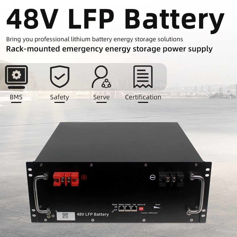 Rack Mounted Home Energy Storage Battery 48V 100Ah/200Ah/300Ah Solar Power Storage System for Residential Use WENREY