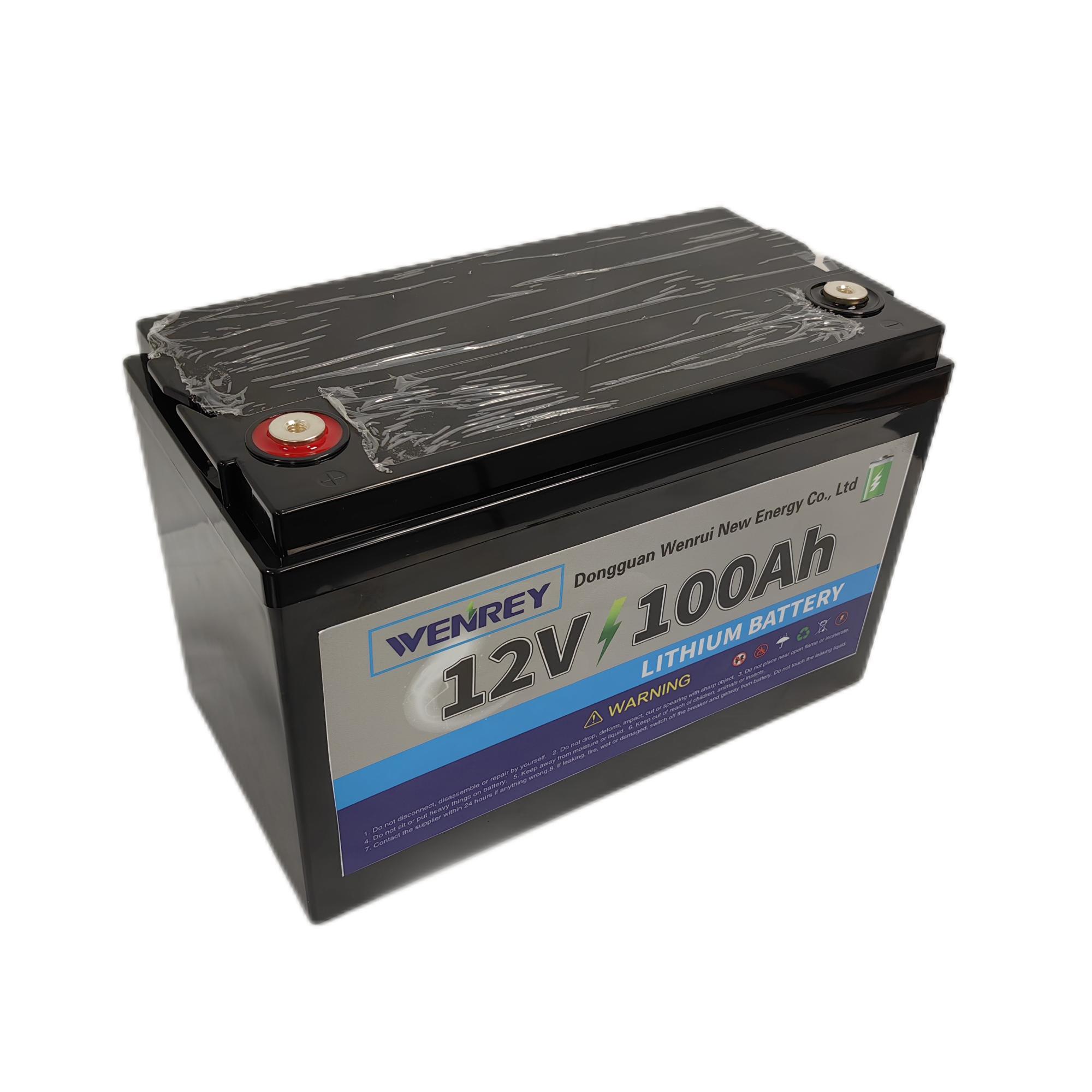 12V 100Ah Lithium Battery Solar Energy Storage for Solar-Powered RV WENREY