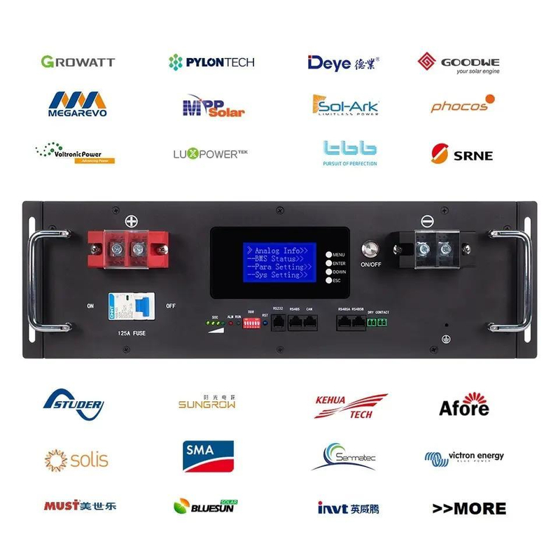 Solar Home Power Solution 48V 200Ah Rack-Mount Lithium Battery for Renewable Energy Storage Systems WENREY