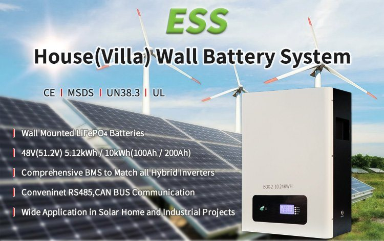 Green Residential Energy Solution 48V 200Ah Solar Battery System for Home Energy Storage