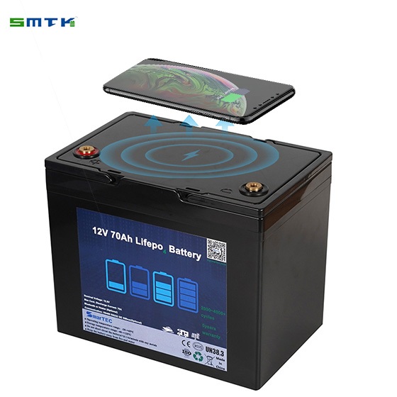 LiFePO4 Battery with Wireless Charging Function Safe Dock for Wide Compatibility in Energy Storage Applications