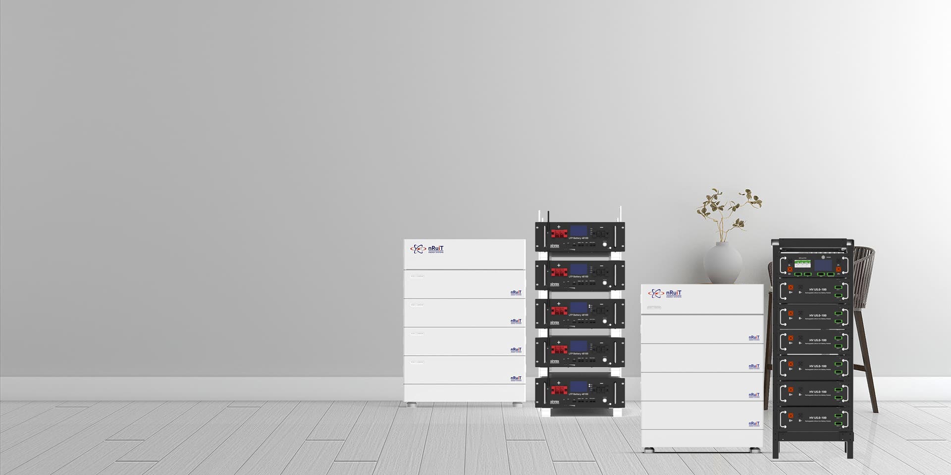 Low Voltage Stacked Household Energy Storage System 5.12kWh-30.6kWh Outdoor Use IP65 Modular Design Off-Grid Hybrid System