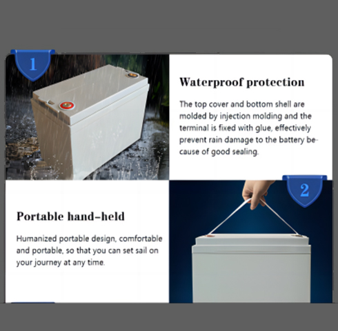 24V 100AH Marine LiFePO4 Battery with BMS 4000 Cycles Long Life Low Self-Discharge for Energy Storage Systems SmarTEC