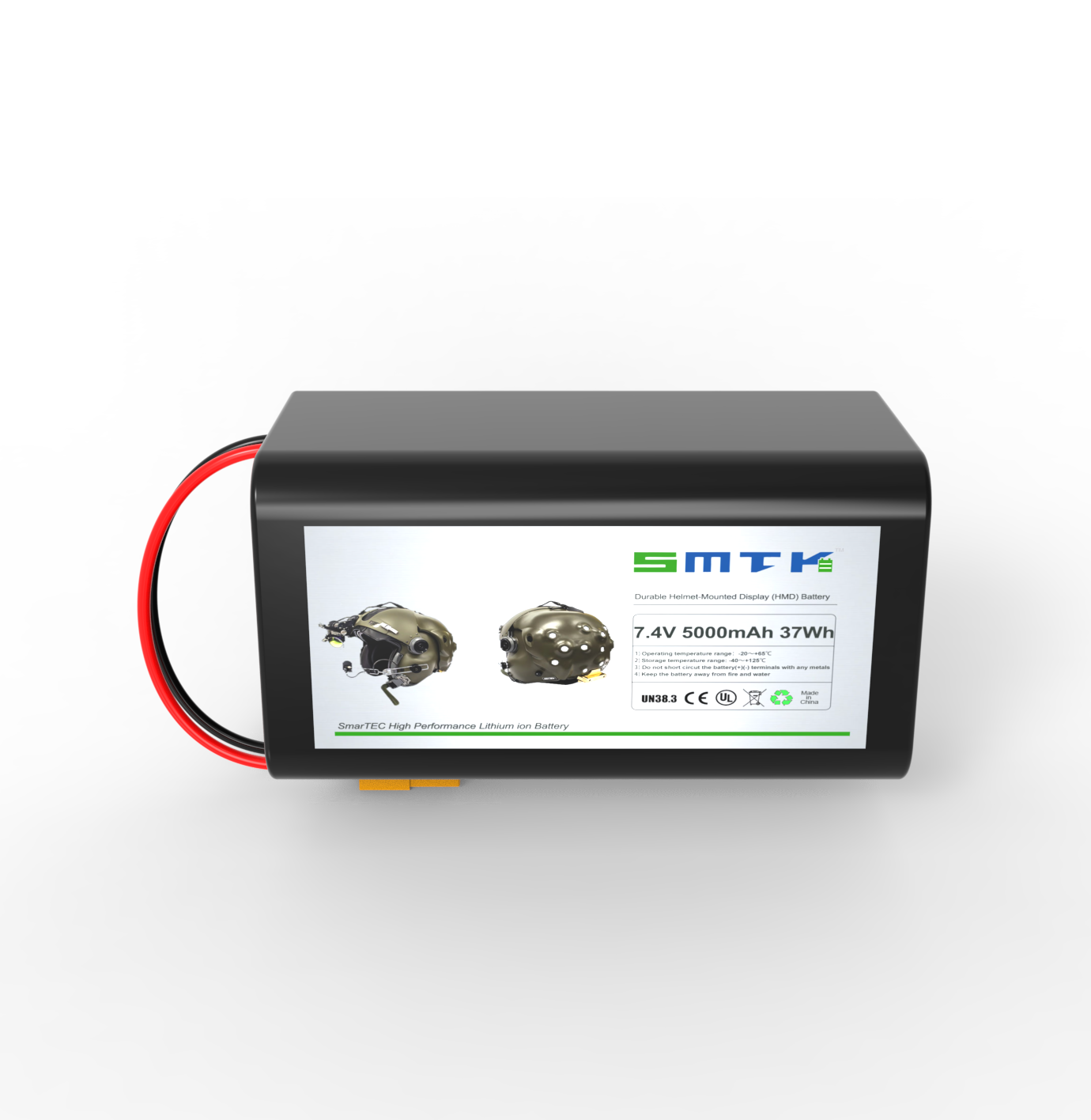 7.4V 5000mAh Amy Helmet-Mounted Display (HMD) Battery Rechargeable Medical Devices Battery for 12V 24V 48V Applications