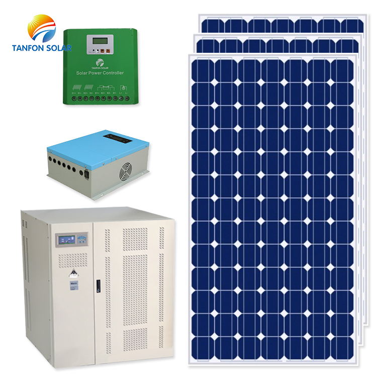 30kW Solar Power Plant with 24H Storage Design for Home Generator in Martinique Tanfon