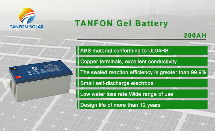 Solar Generator 10kW Off-Grid System with 12V 200AH Gel Battery for Industrial & Home Use Tanfon