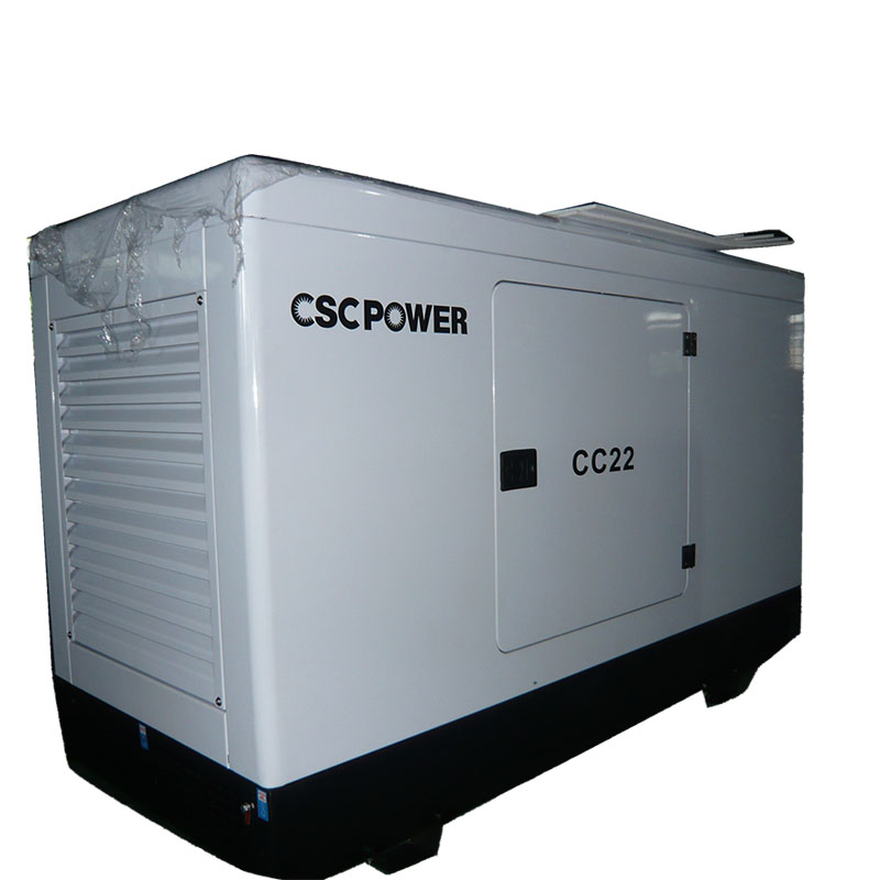 Diesel Generator Set 22KVA Silent Type 380V 50Hz 1500RPM for Power Supply 4B3.9-G1 Engine