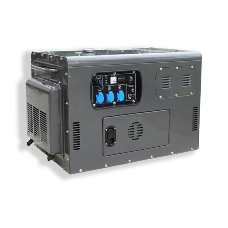 Diesel Generator Set 10KVA Silent Type for Backup Power Supply 3P 380V 50Hz with High Acoustic Canopy and ATS Option CSCPOWER