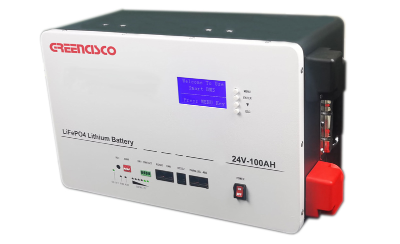 GRLFP-24V100AH Lithium Battery 25.6V 100Ah Long Cycle Life for Solar Energy Storage System UPS Telecom Stations