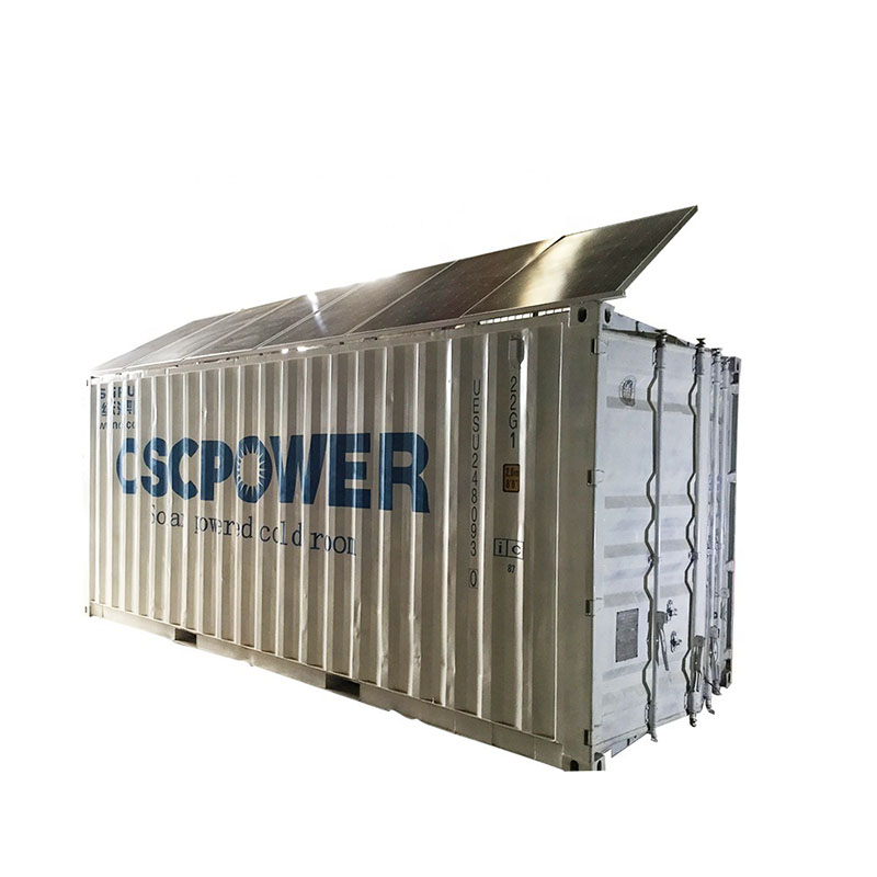 20ft Mobile Container Solar-Powered Cold Storage Room for Fish, Meat, Vegetable, and Ice Storage -8℃ 5kW CSCPOWER
