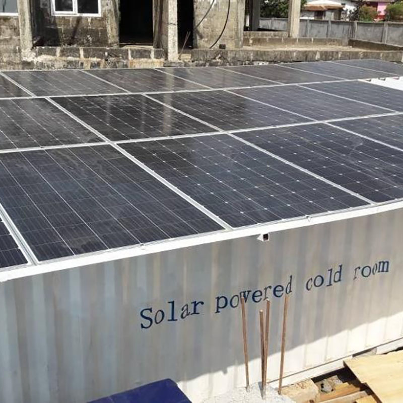 20ft Mobile Container Solar-Powered Cold Storage Room for Fish, Meat, Vegetable, and Ice Storage -8℃ 5kW CSCPOWER