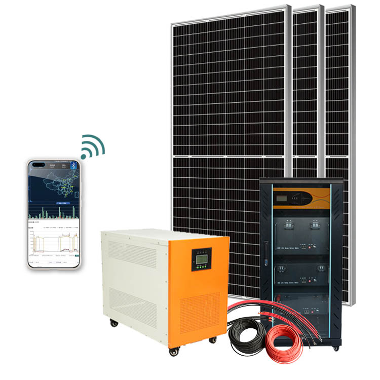 15KW Solar Power Plant 15KVA PV System Off-Grid with Battery for Home Commercial Use Tanfon