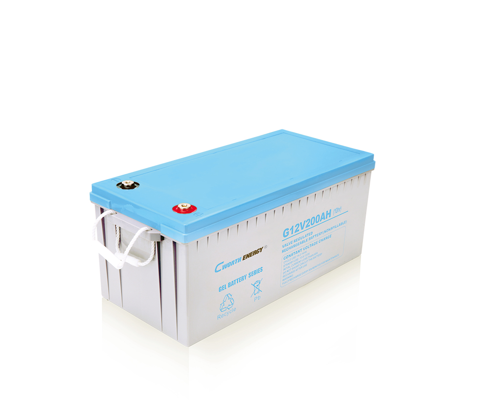 Gel Battery 12V 200Ah Deep Cycle Energy Storage System for Solar Power Backup