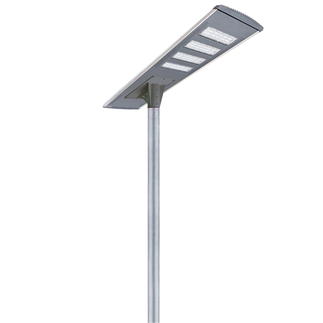 Solar Street Light 80W All-in-One Solar-Powered Outdoor Lighting System for Roadway Illumination