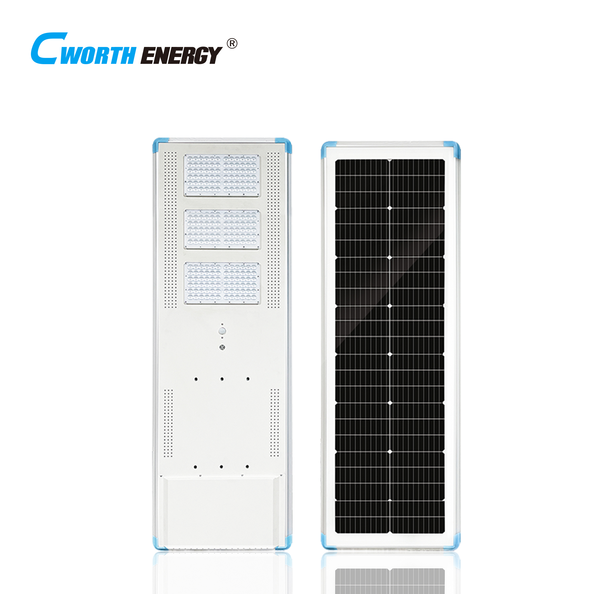 Solar Street Light 100W Integrated Solar Panel 145W 920Wh Lithium Battery IP65 Waterproof for Outdoor Road Lighting