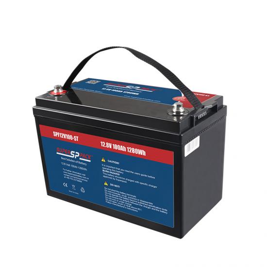 Solar Battery Storage Lithium Ion Battery Pack 100 Ah 12.8 V for Energy Storage Systems and Solar Applications