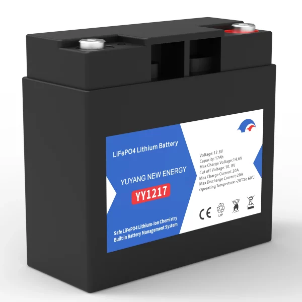 12.8V 17AH Plastic Case LiFePO4 Battery High Cycle Life, Stable Performance for Energy Storage and Backup Power Systems Yuyang